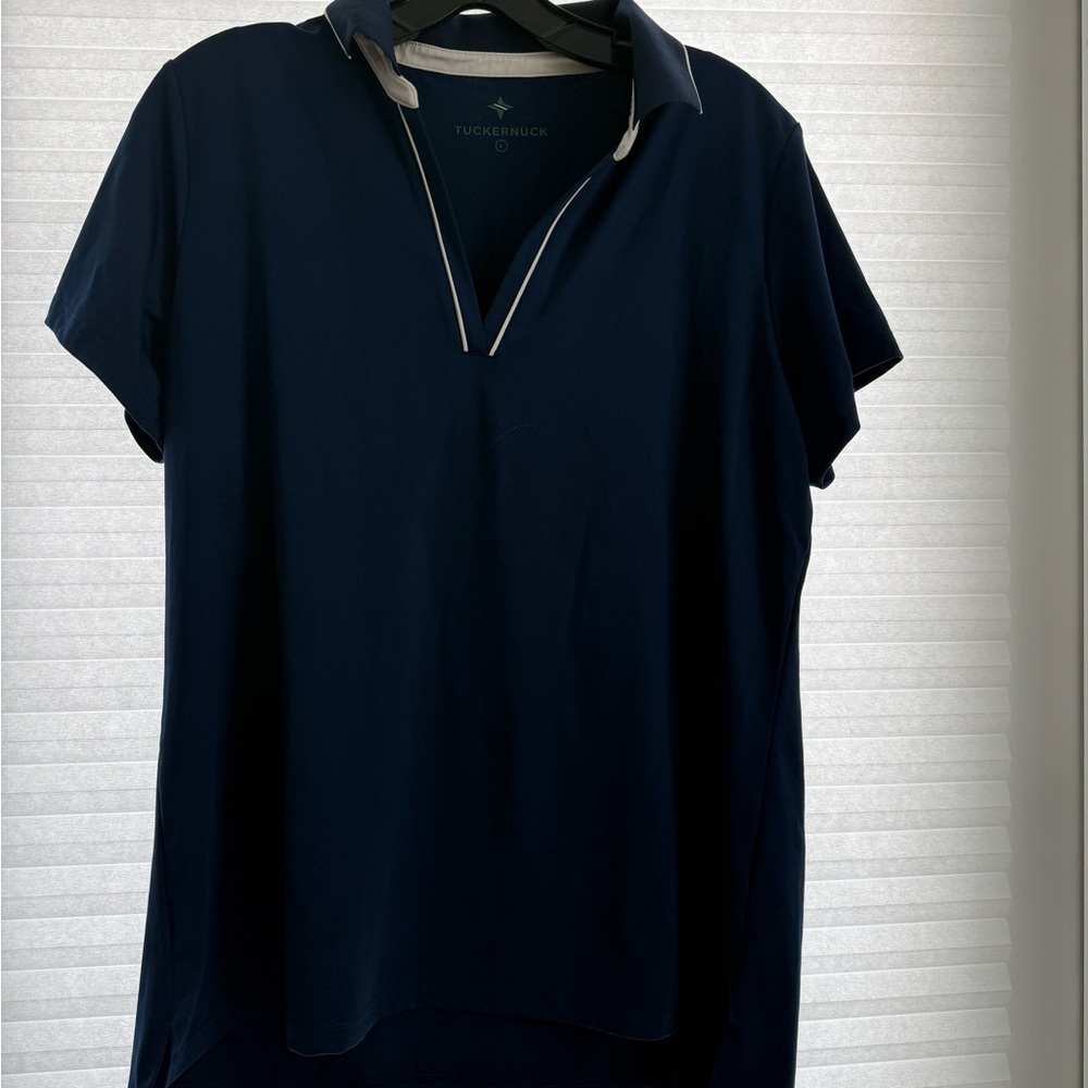 Tuckernuck Sport Navy Blue Polo Shirt